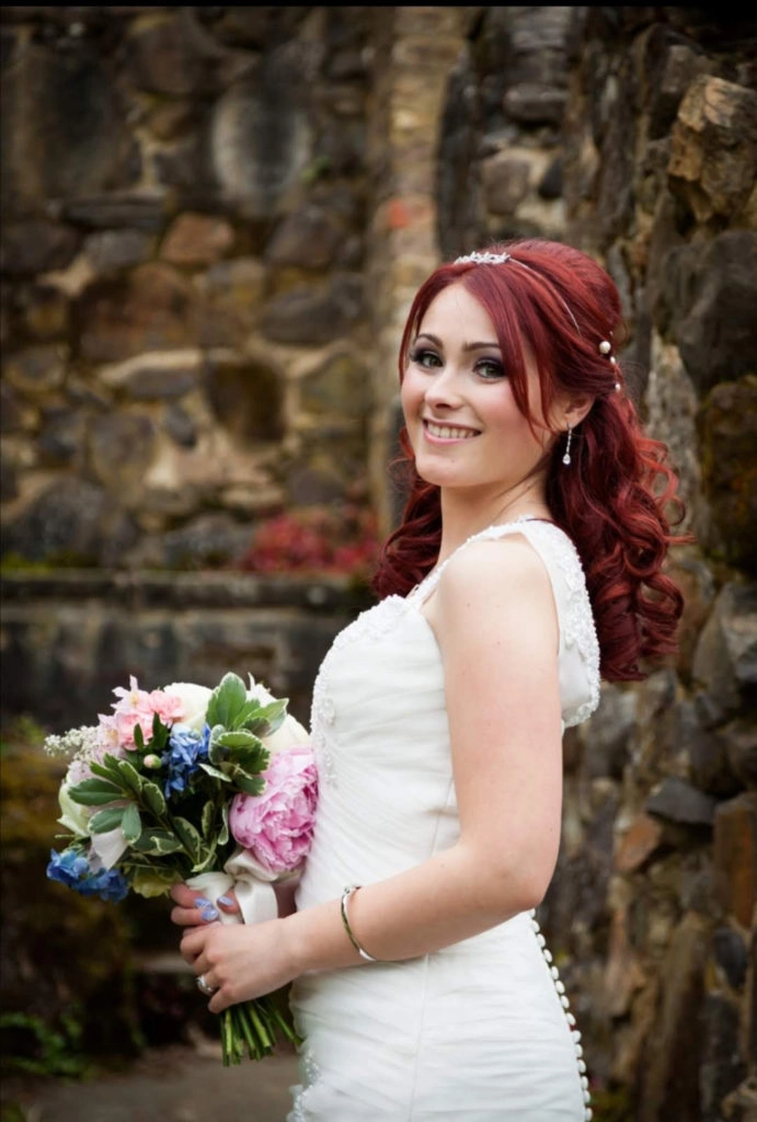 Elegant bridal hairstyle showcasing the latest wedding hair color trends for brides