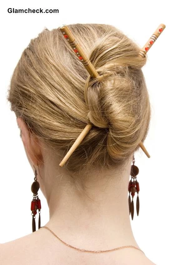 Elegant Chinese Wedding Hairstyles Featuring Hair Sticks