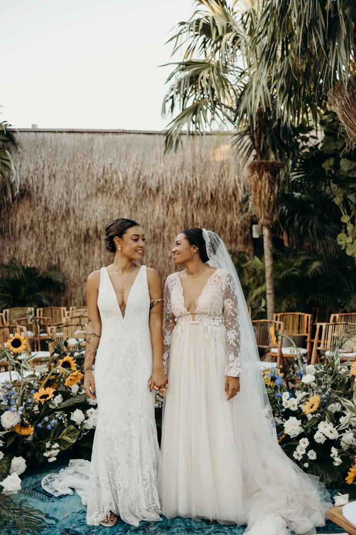 Elegant LGBTQ wedding hair styles showcasing diverse looks for all couples