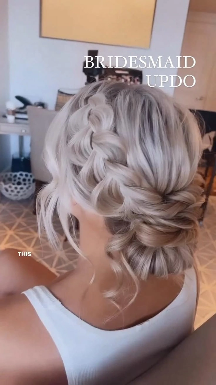 Elegant Updos for Bridesmaids with Short Hair Styles