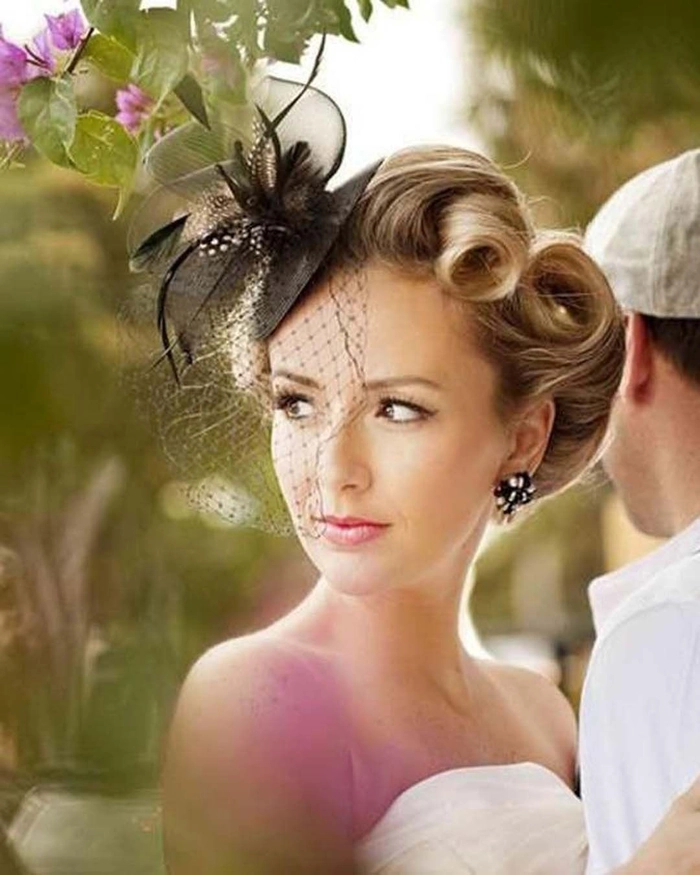 Classic s vintage wedding hair showcasing timeless romantic beauty Elegant s vintage wedding hair styled with soft curls and delicate accessories