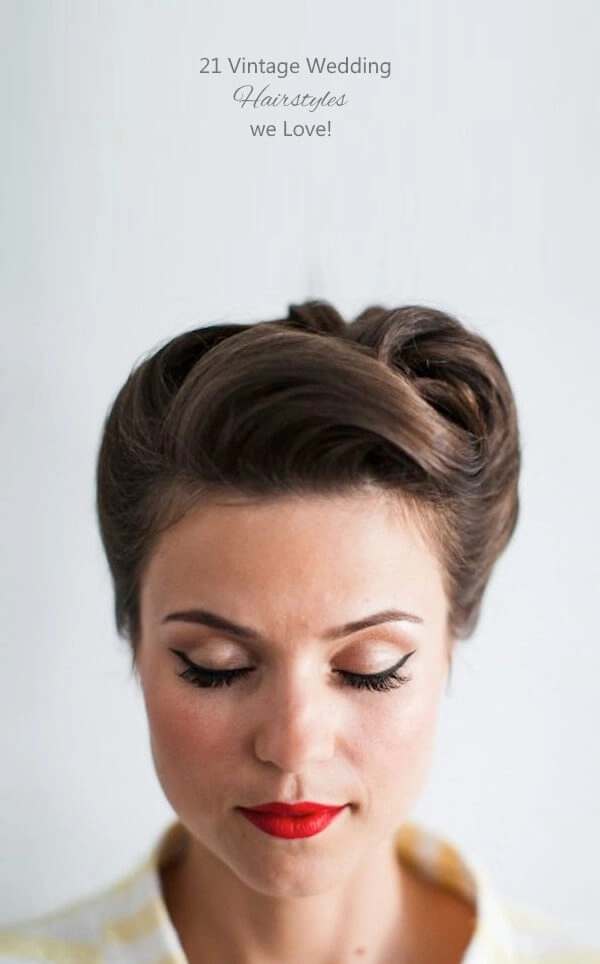 Classic s vintage wedding hair look perfect for timeless bridal elegance Elegant s vintage wedding hair styled with soft curls and accessories
