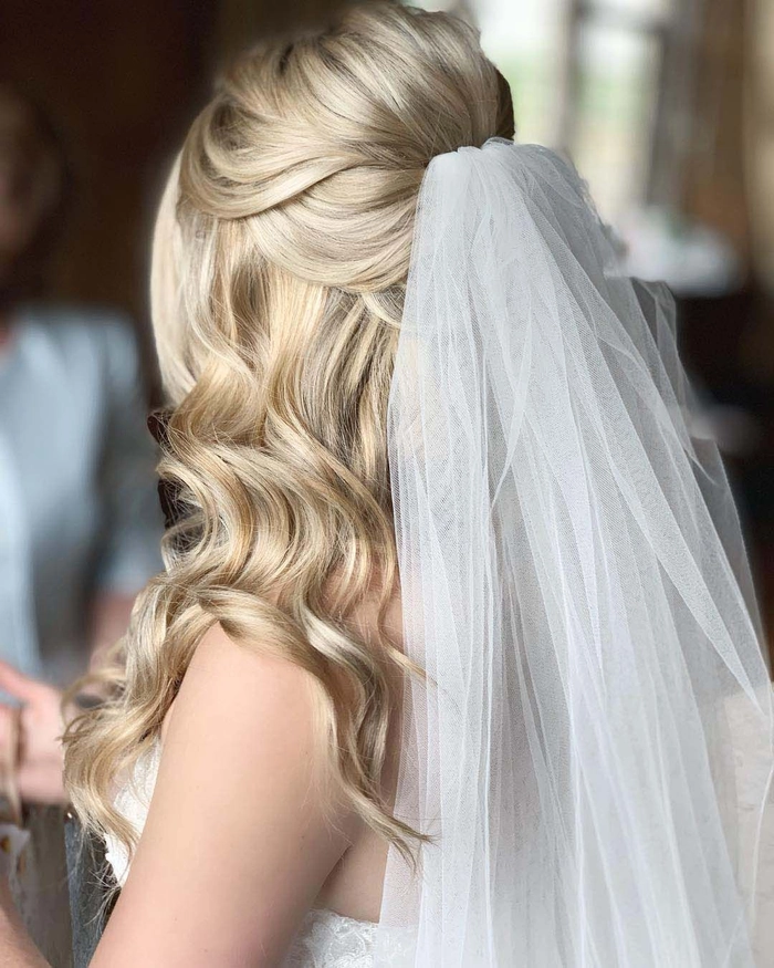 Classic s vintage wedding hair inspiration for timeless bridal looks Elegant s vintage wedding hair styled with soft curls and floral accents