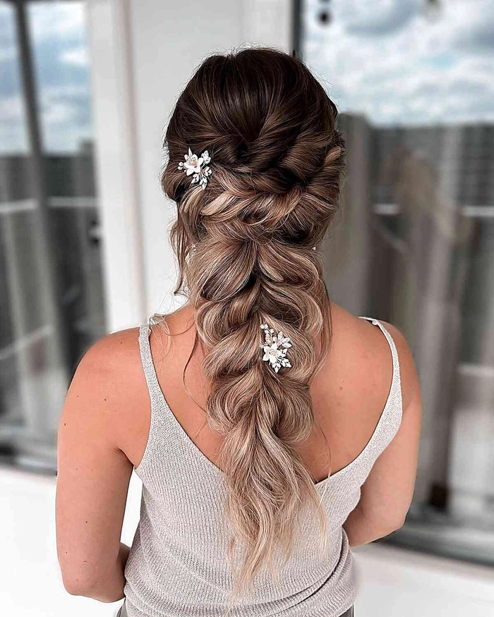 Sophisticated black tie wedding hairstyle perfect for a formal event Elegant formal black tie wedding hair styled with soft curls and a sleek finish