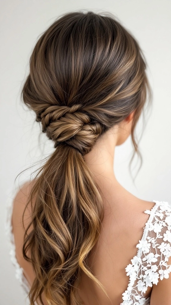 Elegant junior bridesmaid hairstyle perfect for wedding celebrations Junior bridesmaid with a simple braided hairstyle and floral accessories