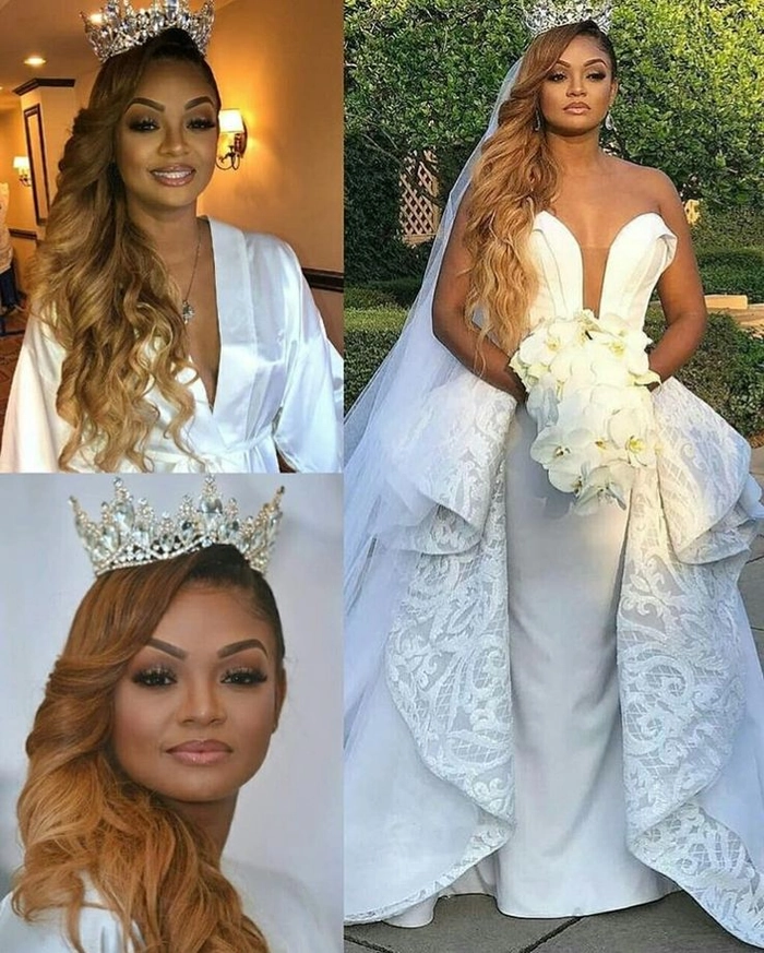 Effortless and elegant courthouse wedding bridal hairstyle idea Simple bridal hair styled for a courthouse wedding day