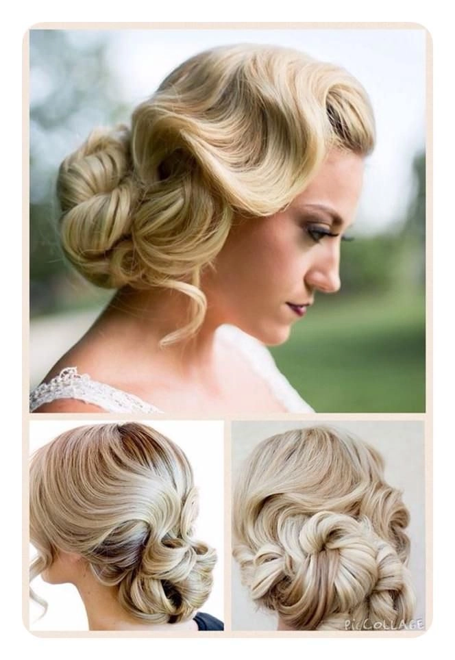 Elegant vintage 1920s finger waves hairstyle for a wedding day