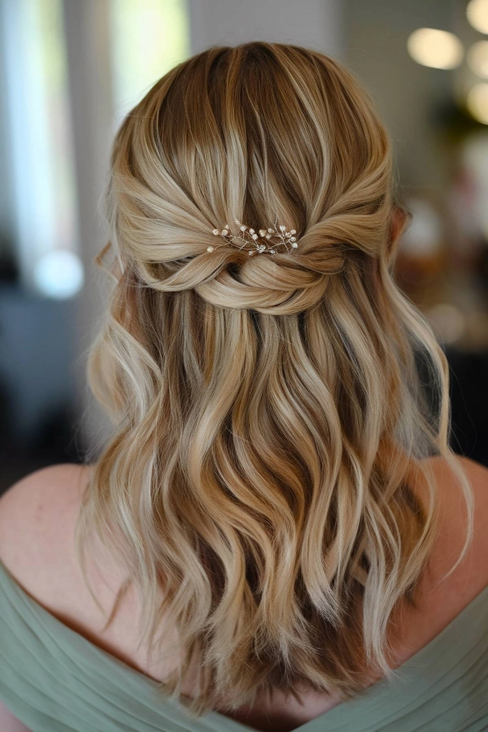 Chic Wedding Guest Hair Ideas for Medium-Length Hair