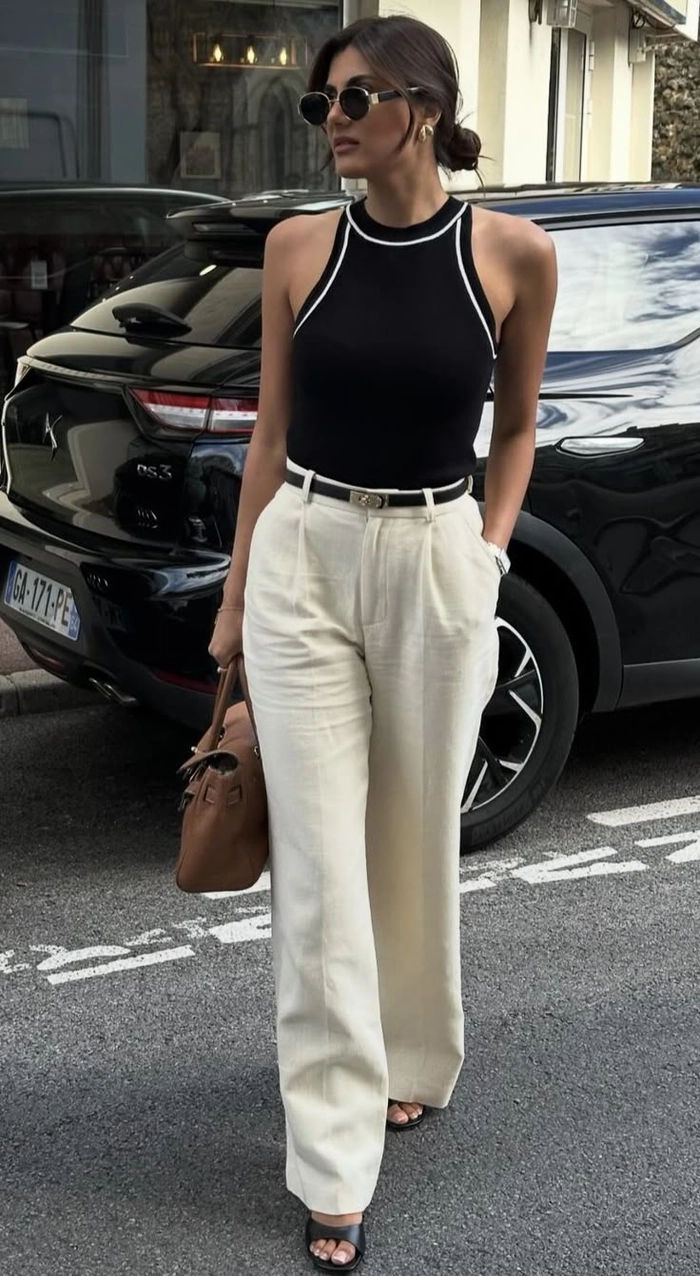 Chic top knot variation suitable for business casual work environments