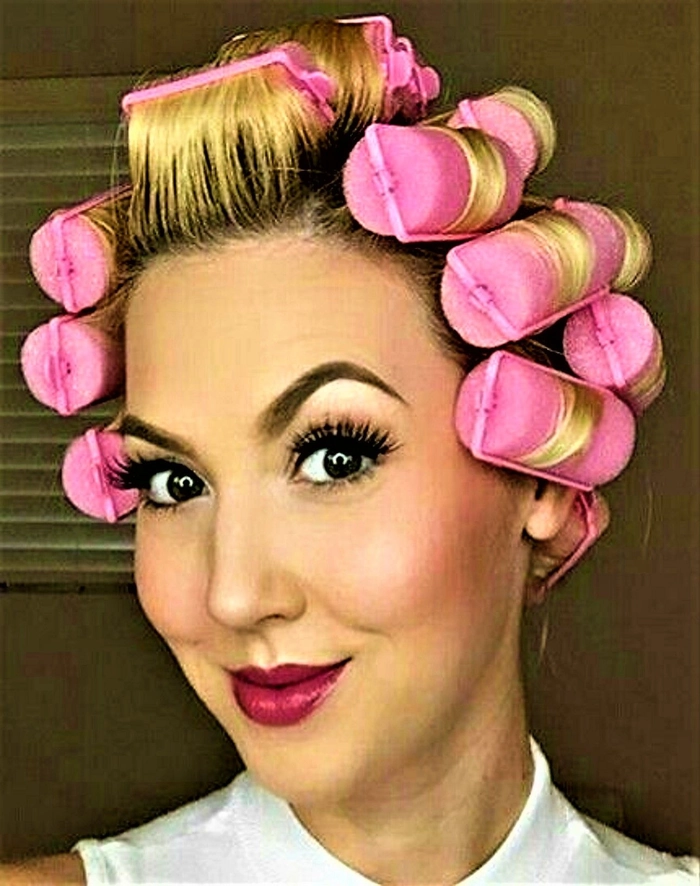 Mature businesswoman with classic roller set hairstyle, looking professional