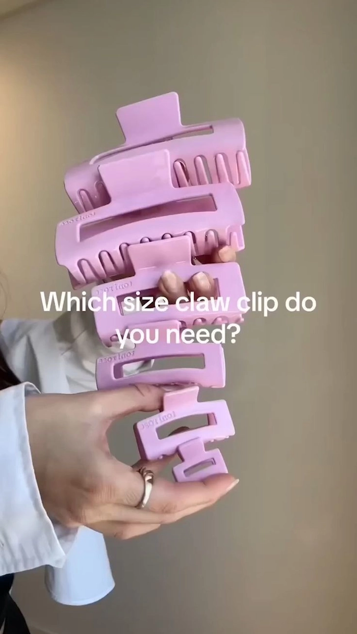 Claw Clip Sizing Guide for Thick Work Hair
