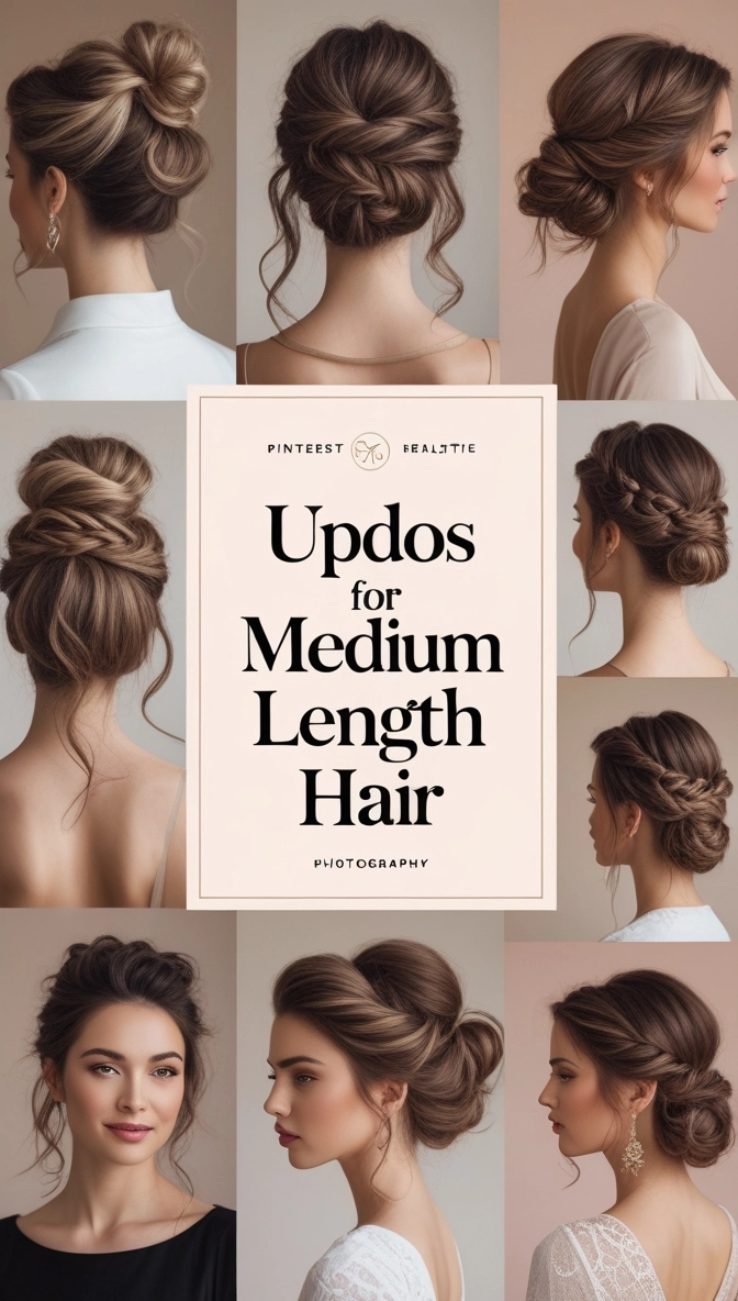 Boardroom Updos for Medium Hair