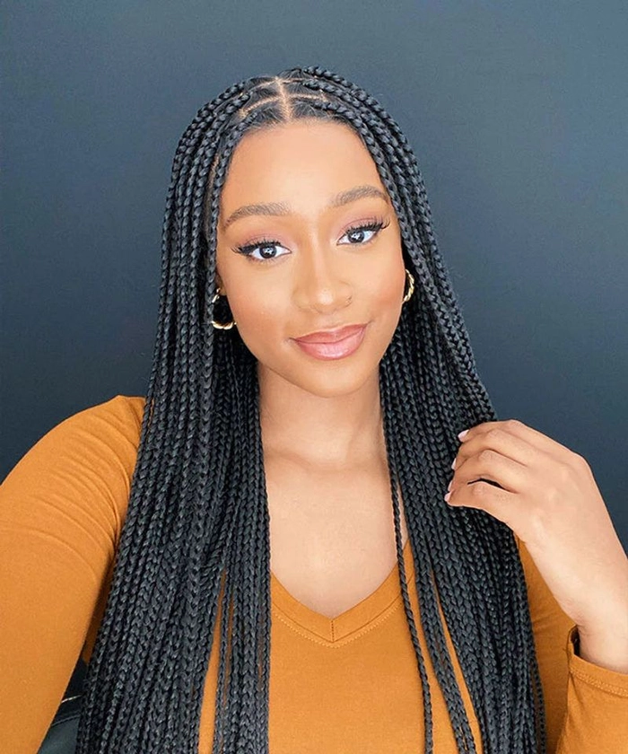 Professional Braid Out Hairstyle for Black Women at Work Elegant braid out hairstyle for professional black women in a corporate office setting