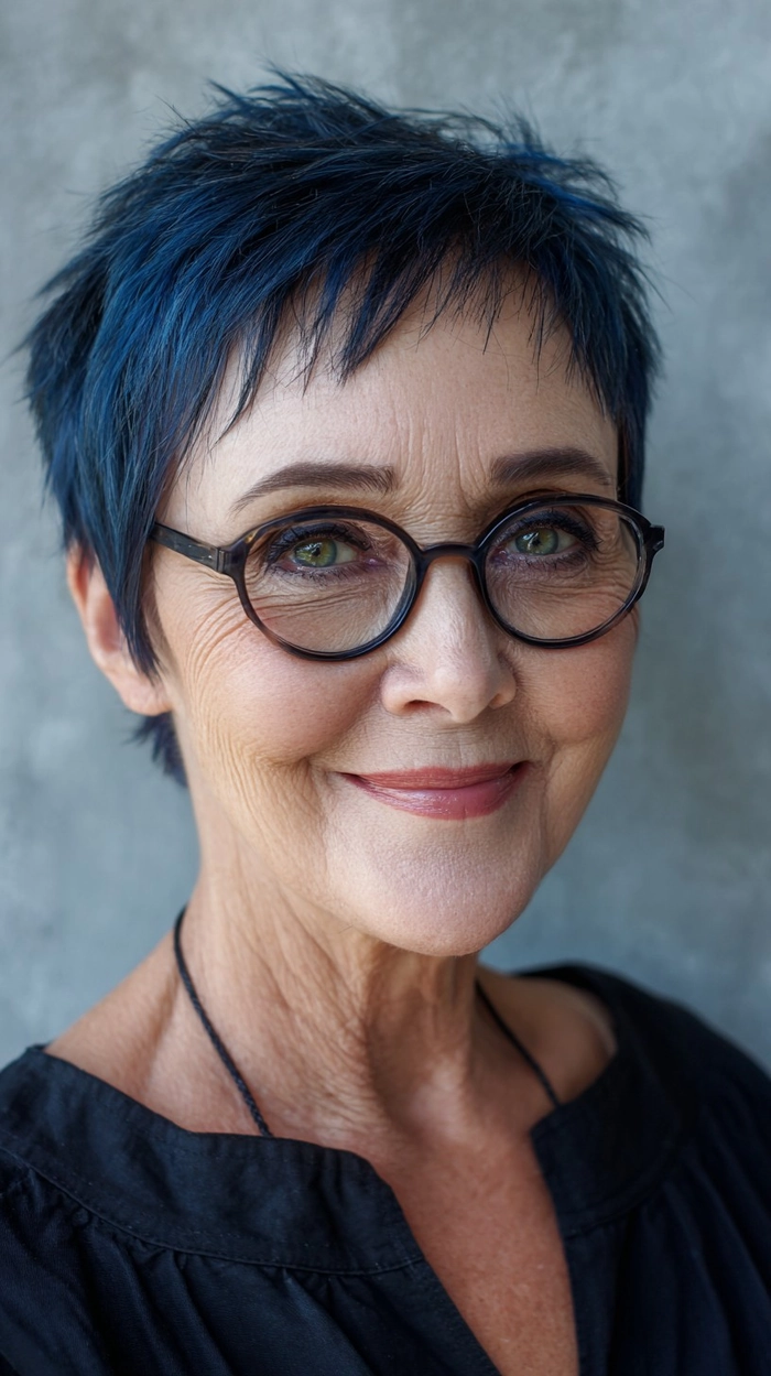 Glasses friendly hair tuck for work: a polished low bun that keeps hair away from your face Glasses friendly hair tuck for office workers with a sleek low bun and side part