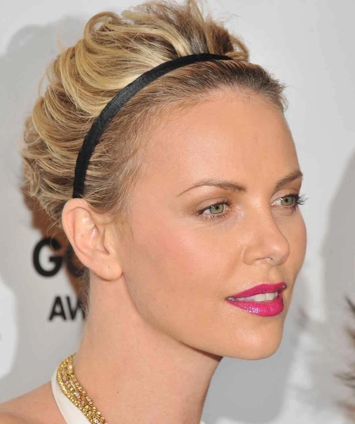 Headband styling tips for short hair in the workplace Short office haircut with headband integration for a professional look