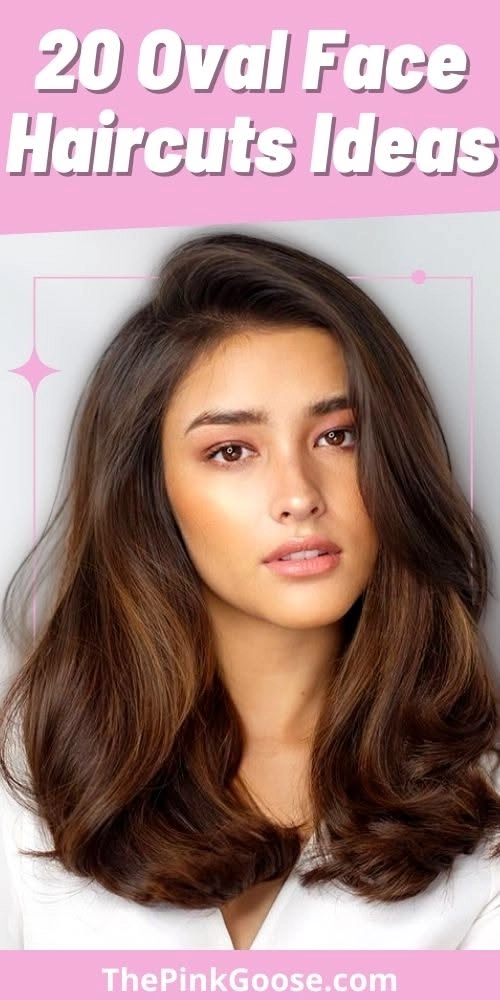 Hairstyle for oval face with off the face styling suitable for work