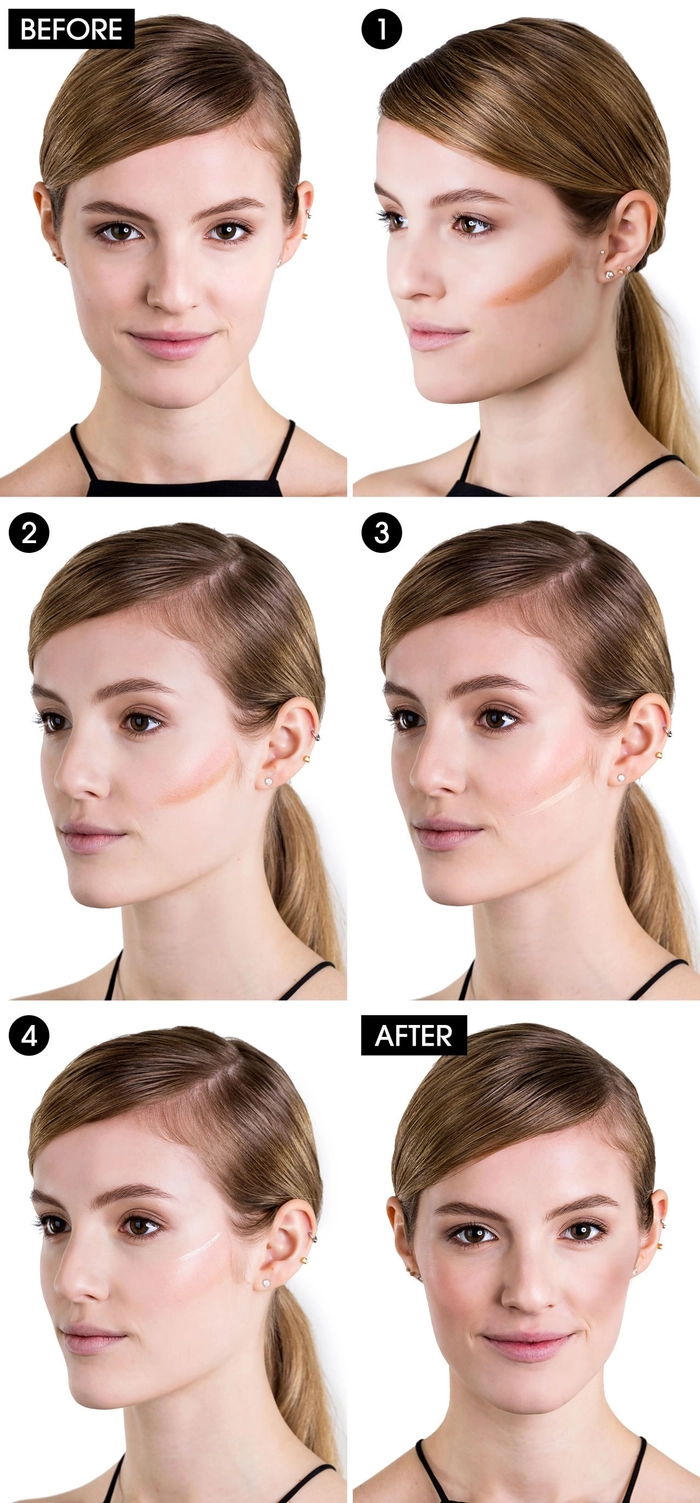 Cheekbone-Emphasizing Side Part for Work Meetings