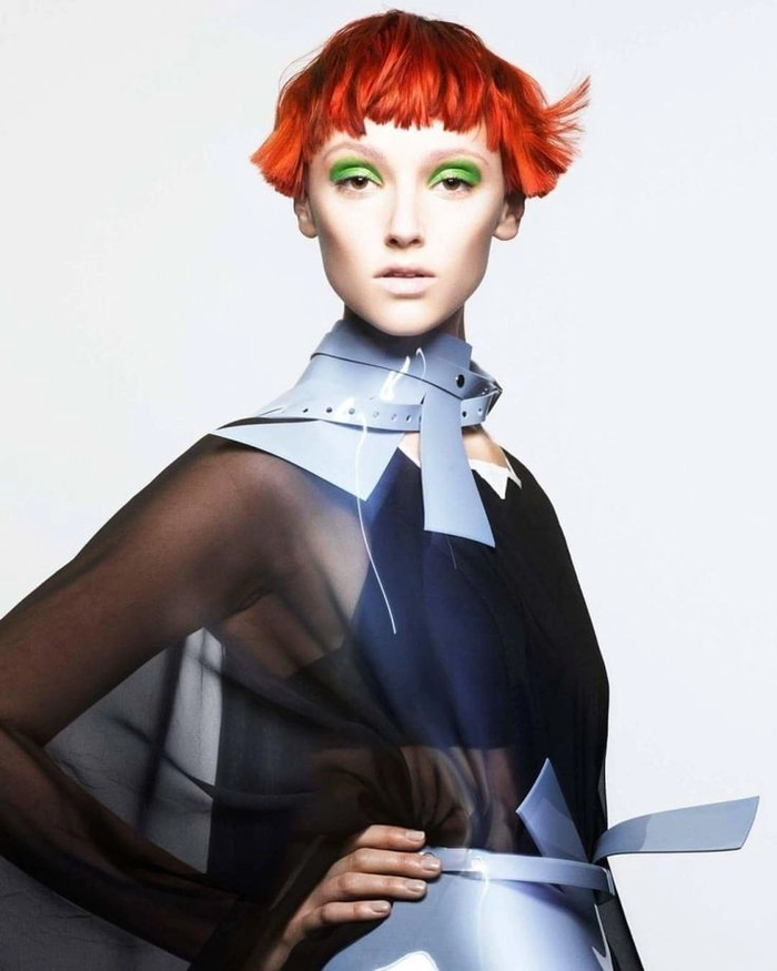 Creative Agency Hair Trend: Sleek Braided Updo for Fashion Industry Workers Stylish work-appropriate braided updo for fashion professionals at a creative agency