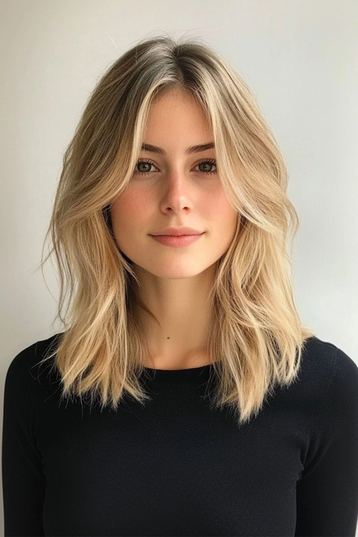 Polished Collarbone Hair Tucks for Office
