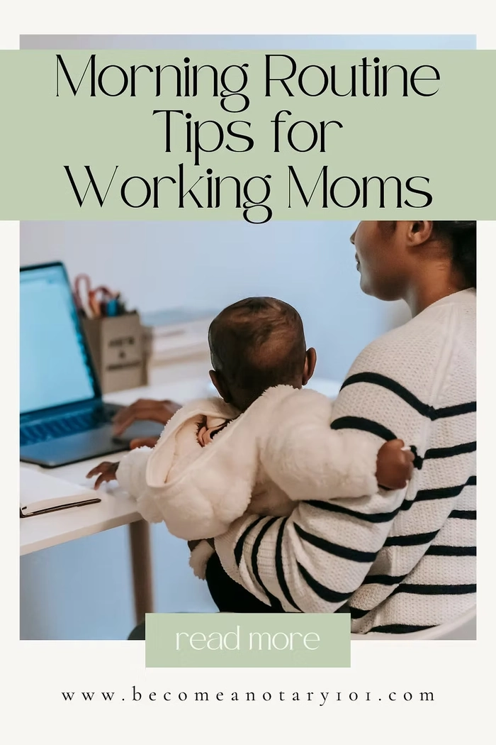 Five minute morning hair routine for working moms with a sleek ponytail