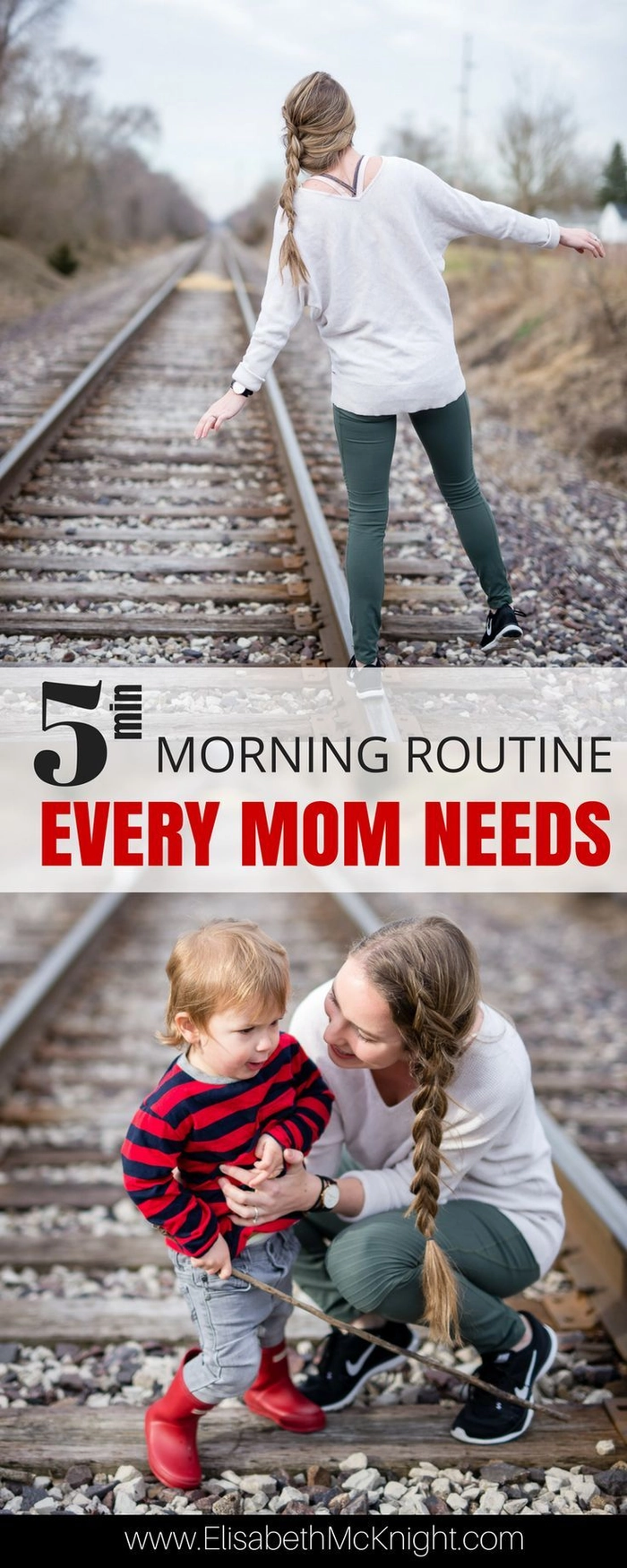 Five minute morning hair routine for busy working moms