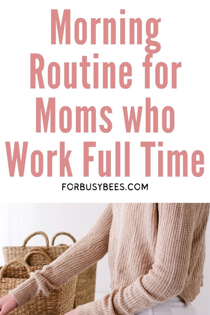 Quick messy bun hairstyle for busy moms on a morning routine