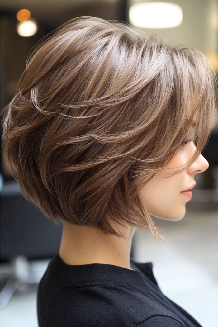 Layered Bob Styling Ideas for Office