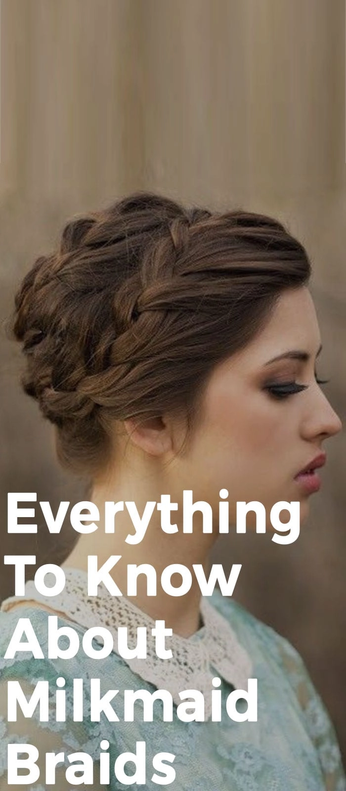 Milkmaid Braid Adaptation for Business Casual Fridays – Work Hairstyle #8 A woman with a milkmaid braid styled as a low bun, wearing a blazer and silk blouse for business casual Friday