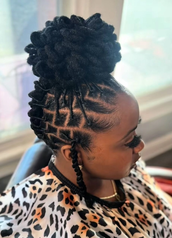 Neat Loc Updos for Business Meetings