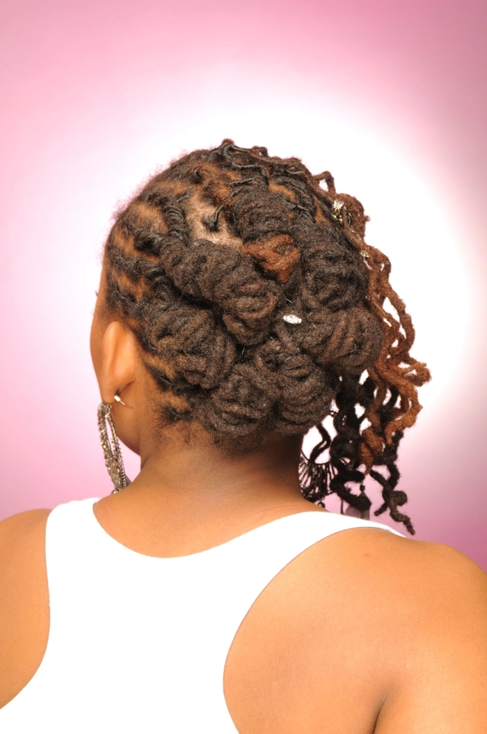 Work Hairstyles image neat loc updos for business meetings image