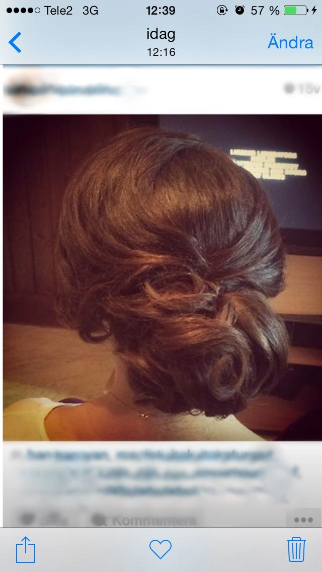 Elegant neck-elongating updo hairstyle suitable for work with shorter necks