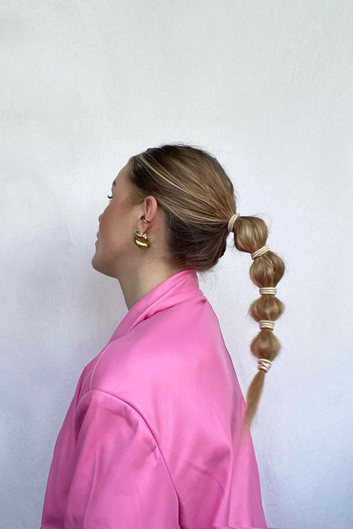 No Heat Office Hairstyle for Damaged Hair - Soft Work Bun Low bun with soft waves suitable for damaged hair in a professional office setting