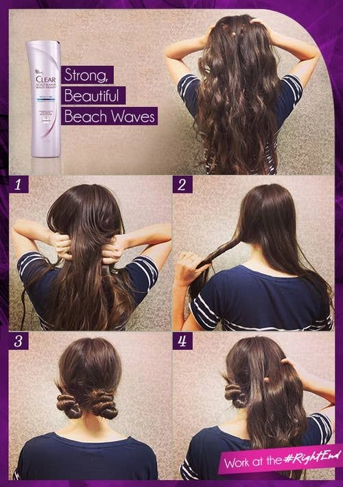No heat office hairstyle for damaged hair, easy on the strands and professional Elegant no heat office updo for damaged hair, styled gently to prevent breakage
