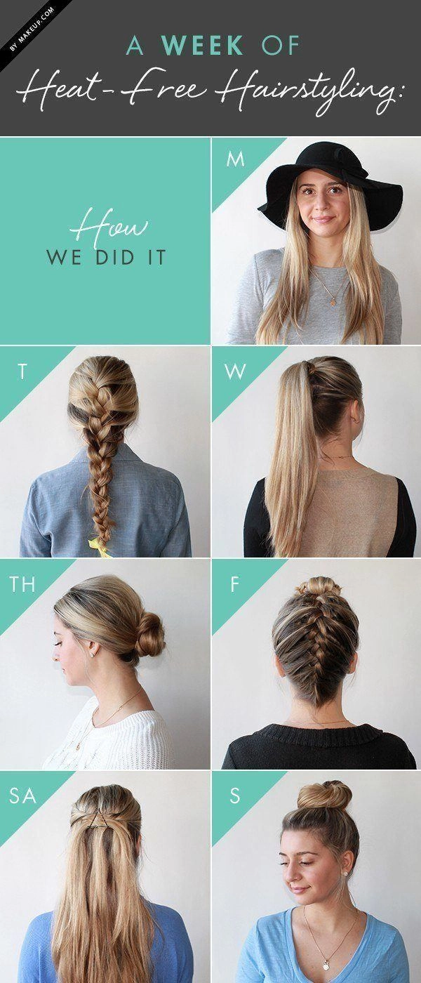 No-Heat Office Hairstyles for Damaged Hair