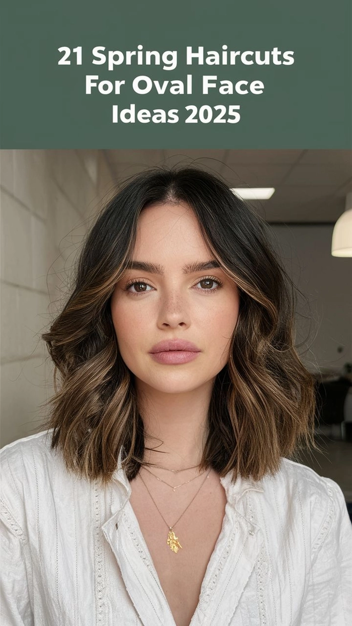 Woman with oval face styled in an off-the-face work hairstyle, showing a sleek professional look