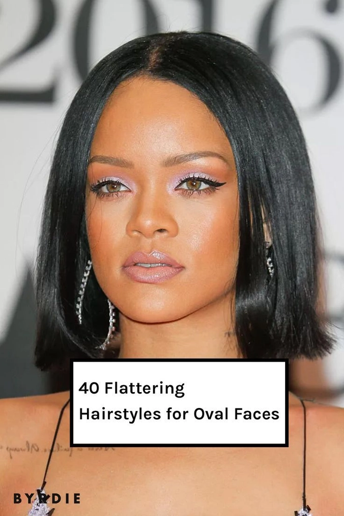Off the face hairstyle for oval faces, professional work look