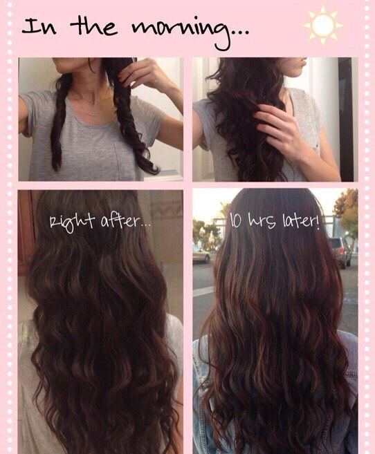 Overnight braiding method for polished morning waves, step eight in work hairstyle tutorial