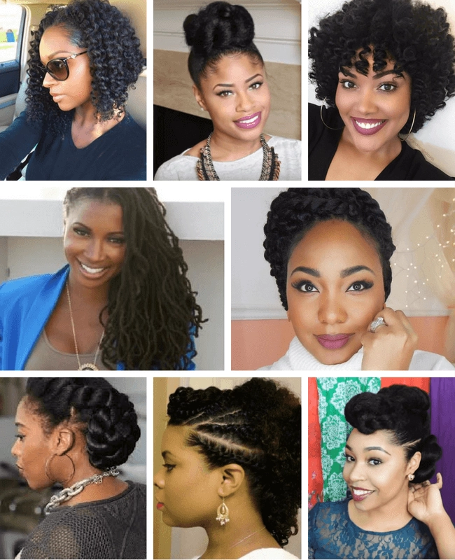 A woman with a neatly styled twist out hairstyle in a corporate office setting