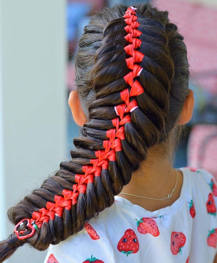 ribbon weaving ideas for professional braids image