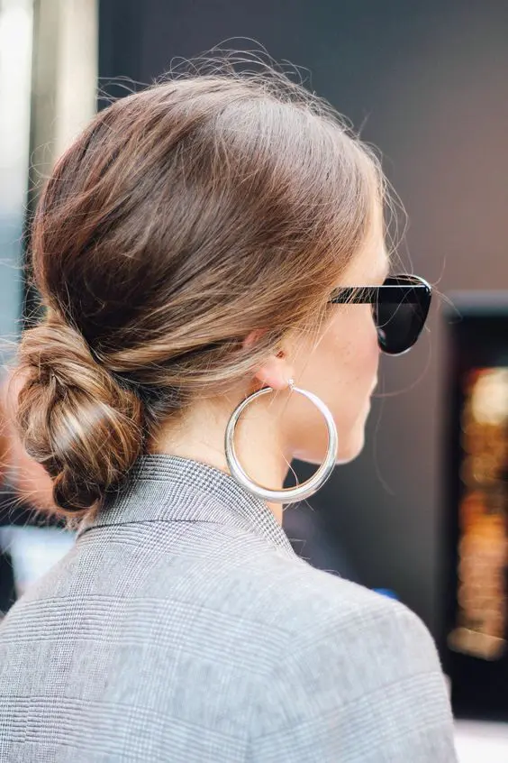 Secure Work Buns for Waist Length Hair - Step 10 Instructions Step-by-step tutorial for a secure work bun on waist length hair
