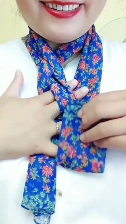 Silk scarf tying methods for professional work updos, step-by-step technique