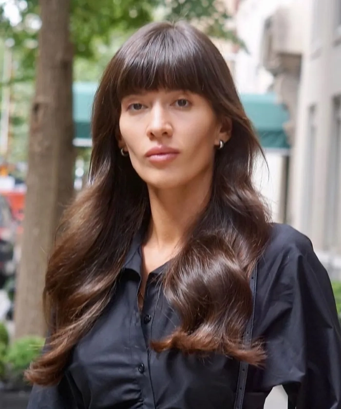 Softening Bangs for Square Faces in Corporate Settings