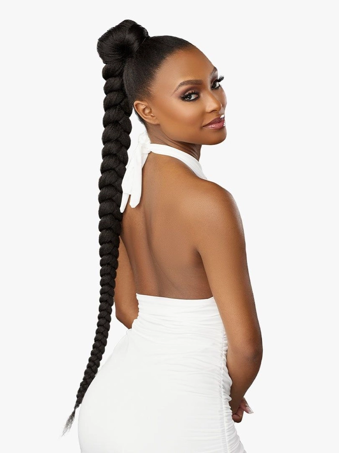 Time-saving ponytail wrap hairstyle for early morning work shifts