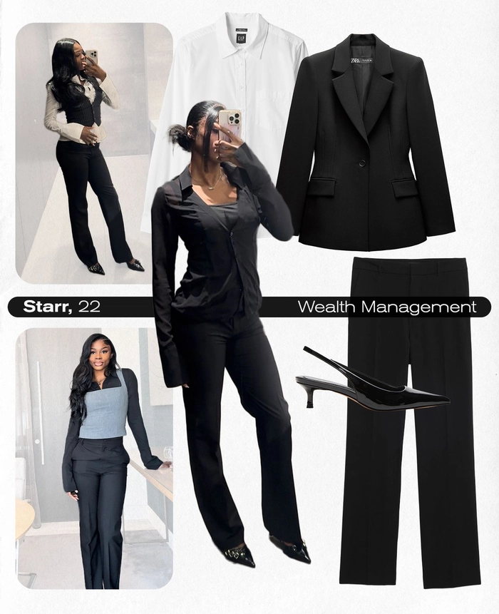 Young professional with a trendy pixie cut in a corporate office setting