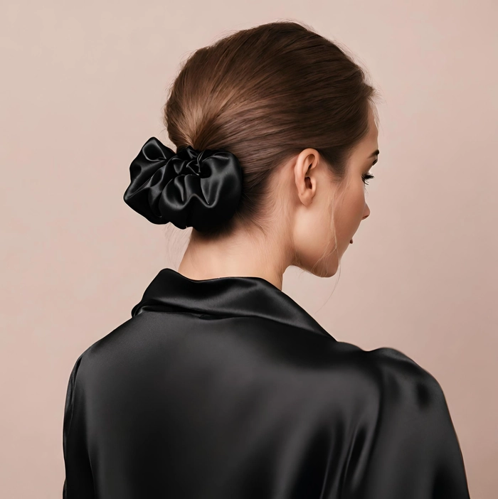 Styling Velvet Scrunchies for Business Casual Ponytails
