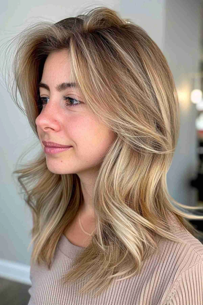 Achieving a professional volume boost for fine hair at work Voluminous office blowout hairstyle for fine hair