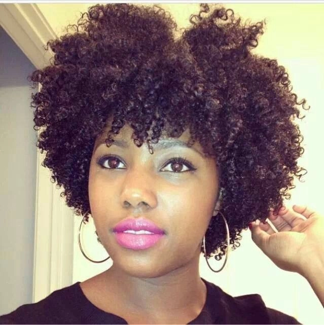 Well-defined natural curls in a professional wash and go hairstyle suitable for the workplace